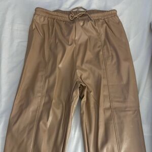 Tan Leather Pants